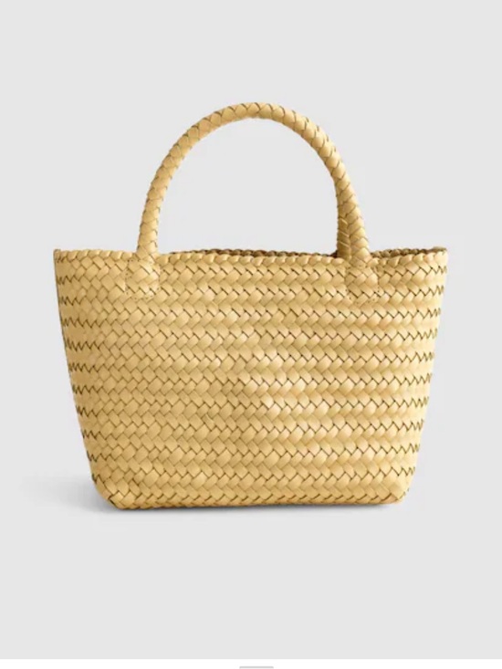 Madewell Handbags - Madewell 💛 the Signature mini Woven Tote Bag in Yellow Clay NWT